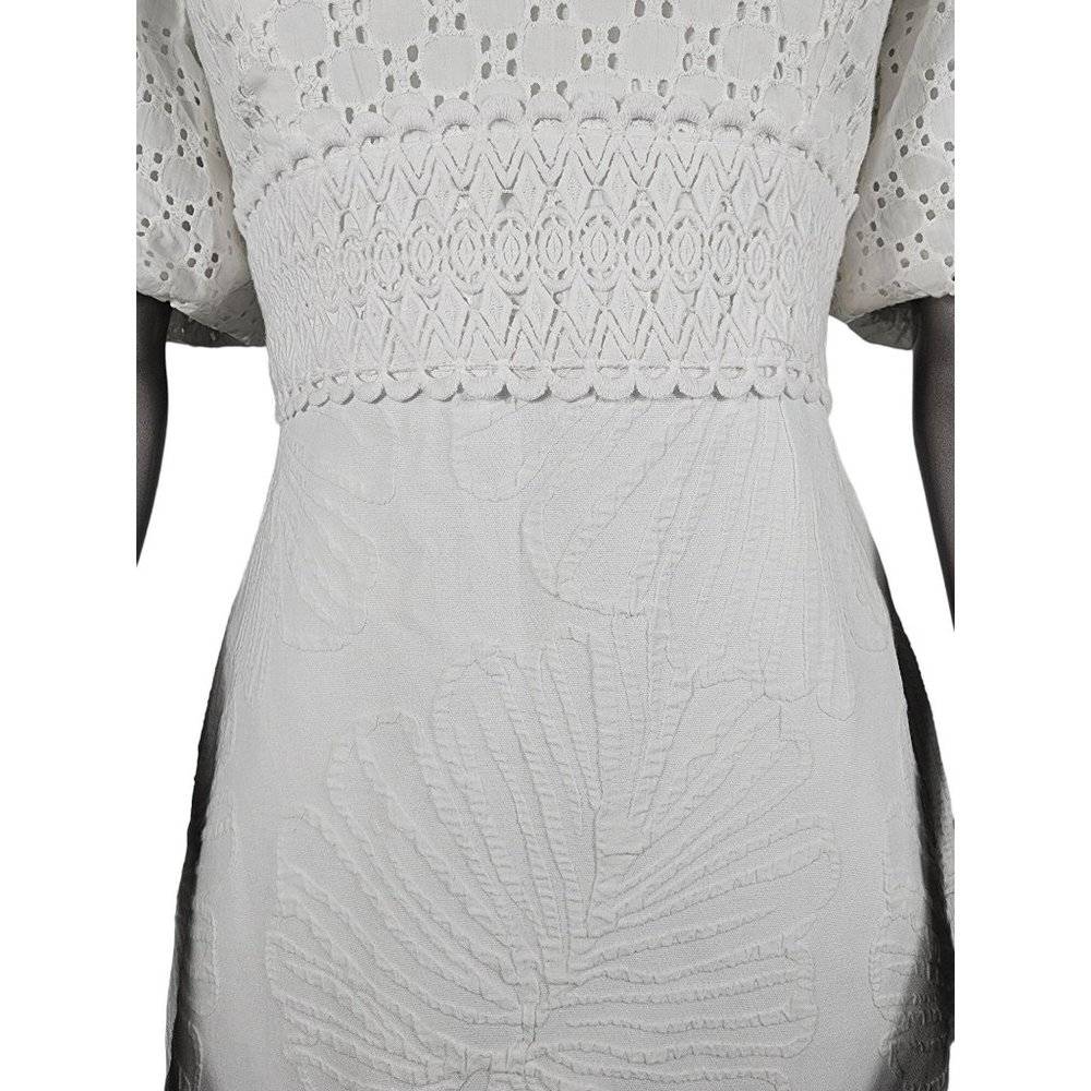 Lilly Pulitzer NWT White Dress Embroidered Eyelet Jazlyn 00 - Picture 3 of 7